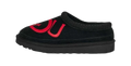 UGG Tasman Logo Slipper Black / Samba Red