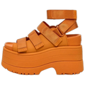 UGG GoldenRise Platform Sandals Dark Apricot