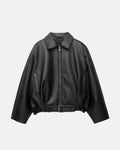 Belted Leather Jacket