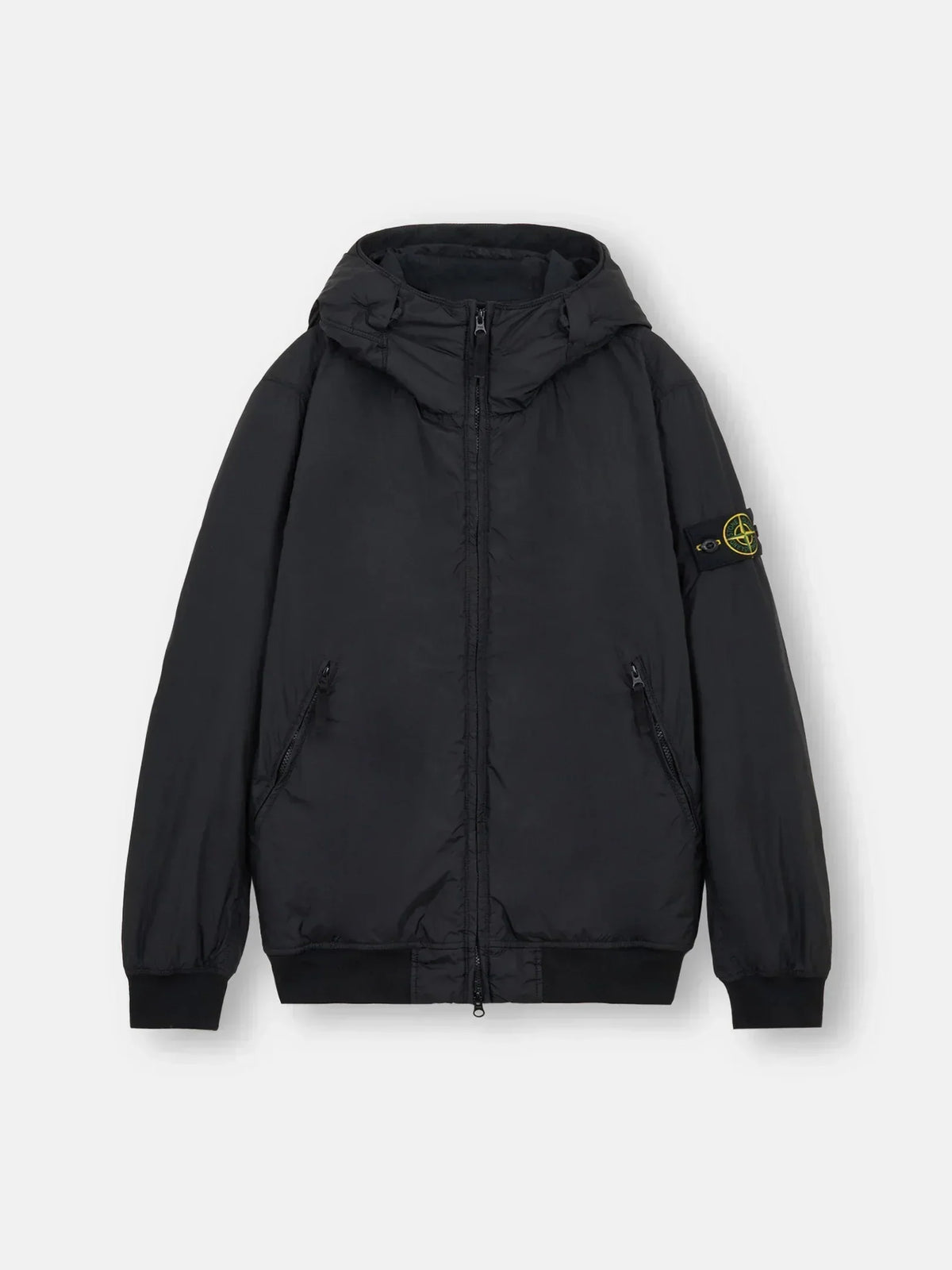 Logo Patch Hooded Jacket