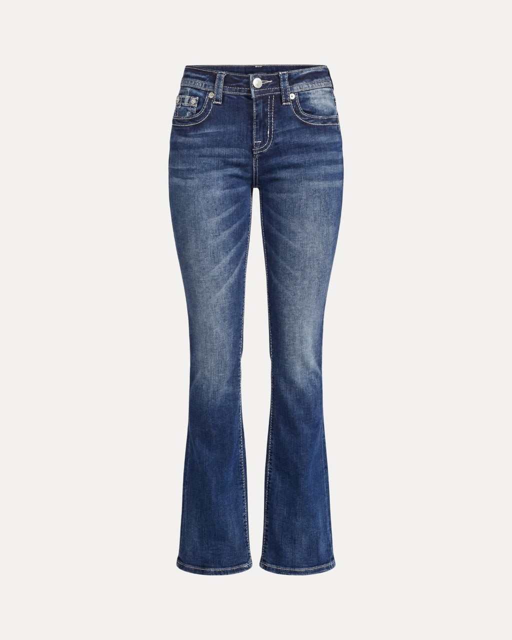 Embroidered Flare Jeans