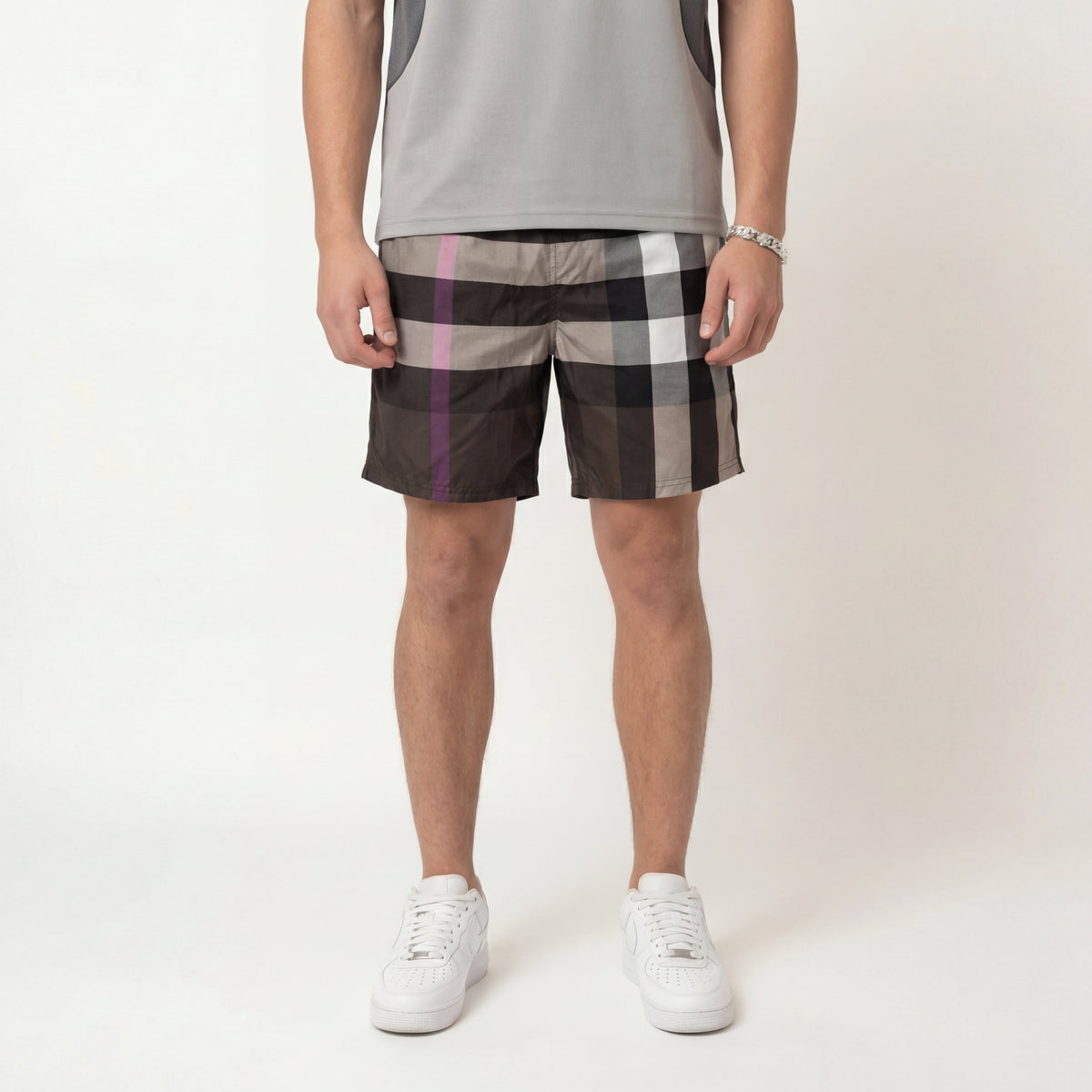 CHEQUERED - SHORTS DARK