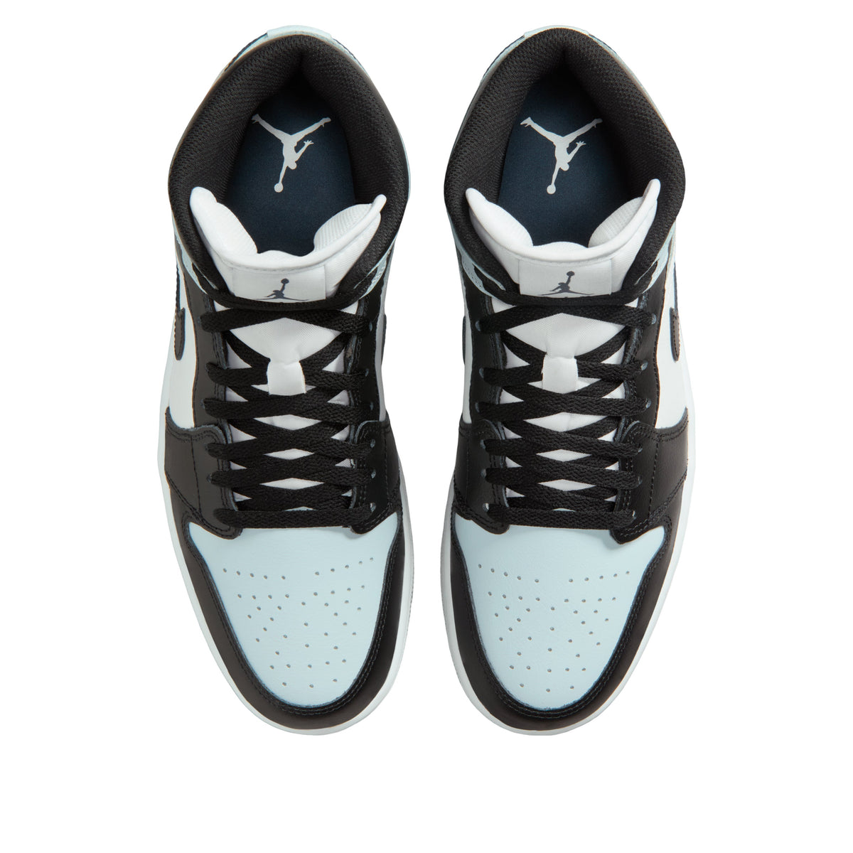 Jordan 1 Mid Black Aura Squadron Blue