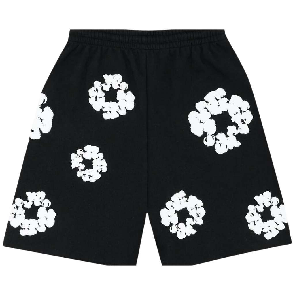 Denim Tears The Cotton Wreath Shorts Black