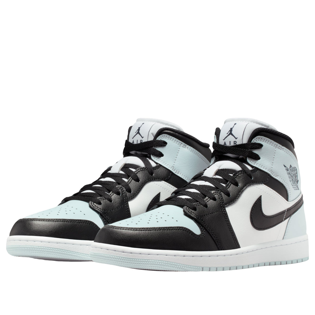 Jordan 1 Mid Black Aura Squadron Blue