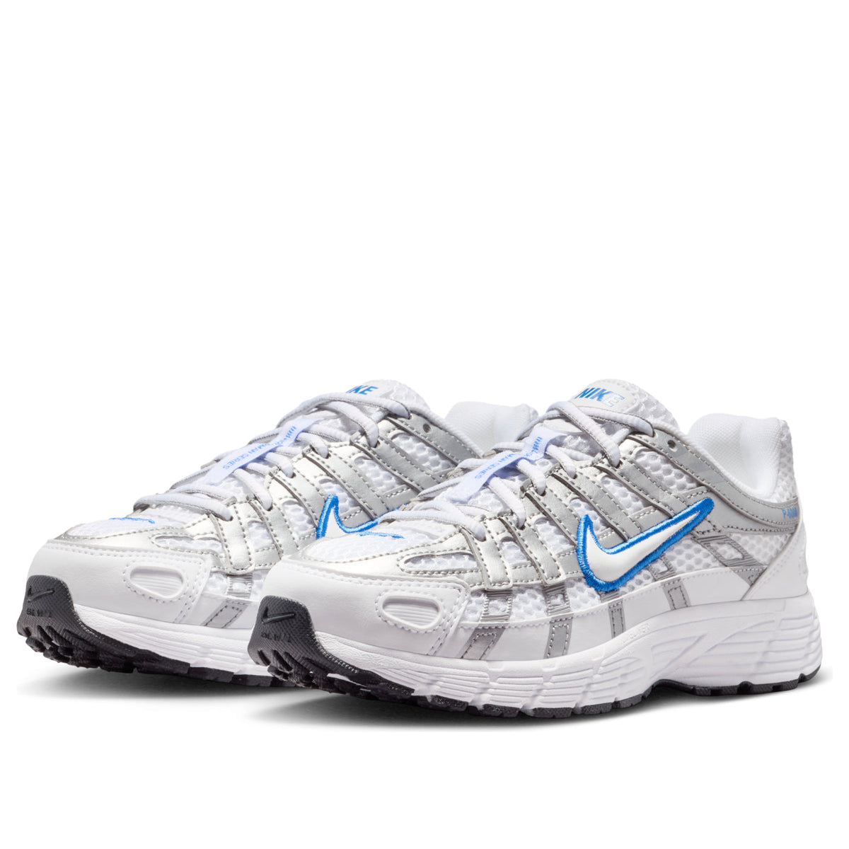 Nike P-6000 White Blue Crystal Metallic Silver (GS)