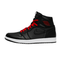 Jordan 1 Retro High Black Satin Gym Red