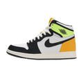 Jordan 1 Retro High White Black Volt University Gold (GS)