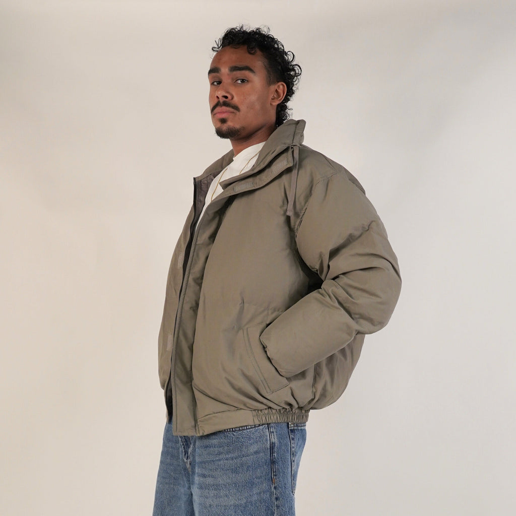 Fear of God Essentials FW20 Puffer Jacket Taupe