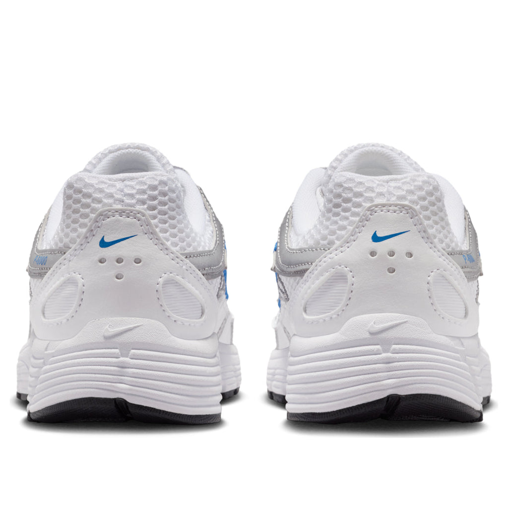 Nike P-6000 White Blue Crystal Metallic Silver (GS)