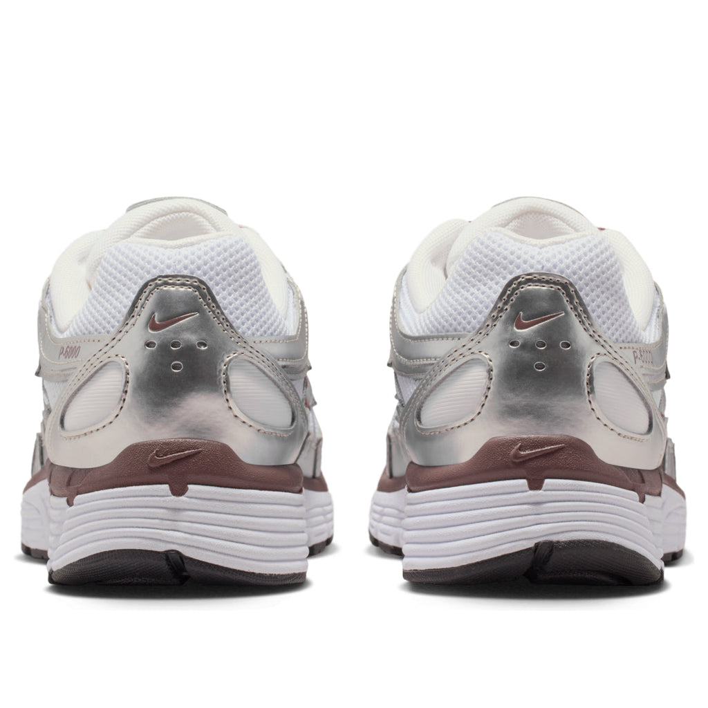 Nike P-6000 White Metallic Silver Tattoo