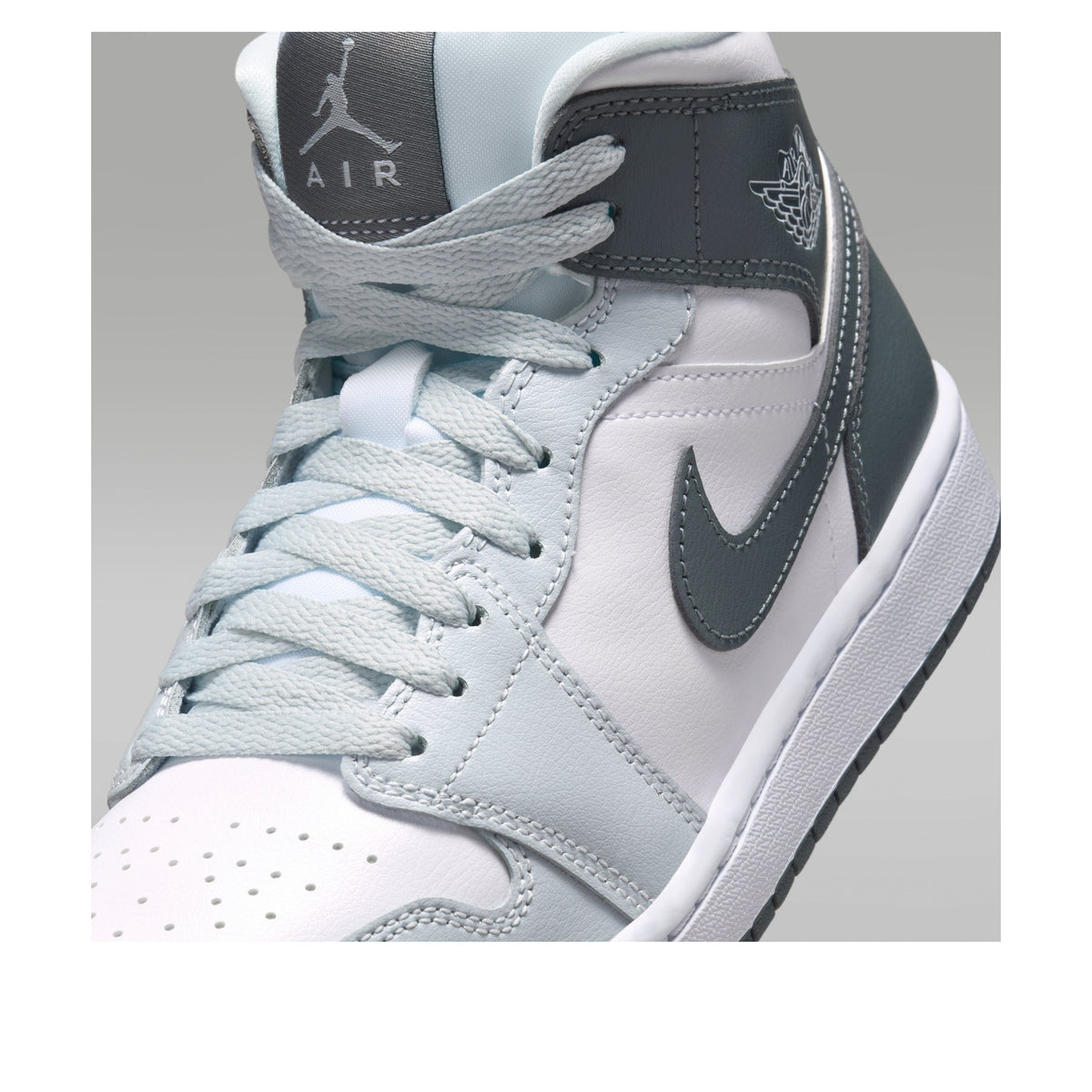 Jordan 1 Mid White Smoke Grey