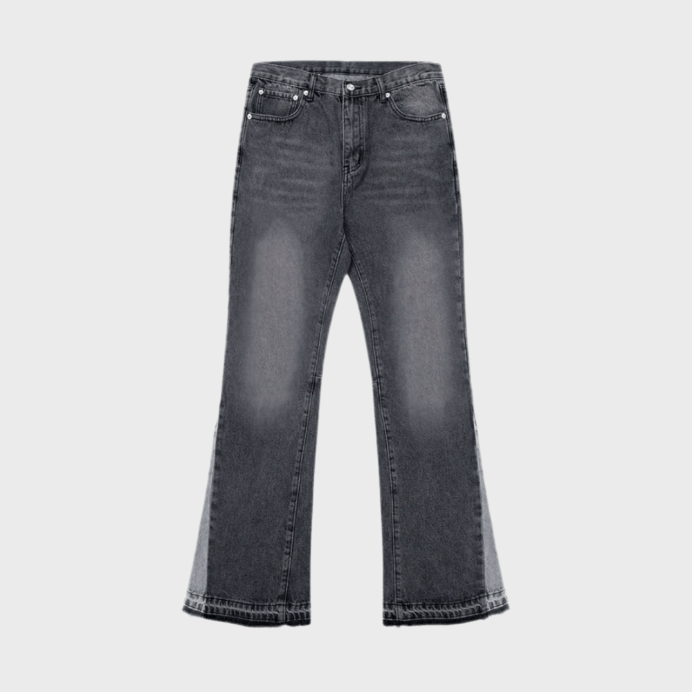 CHARCOAL FLARE DENIM