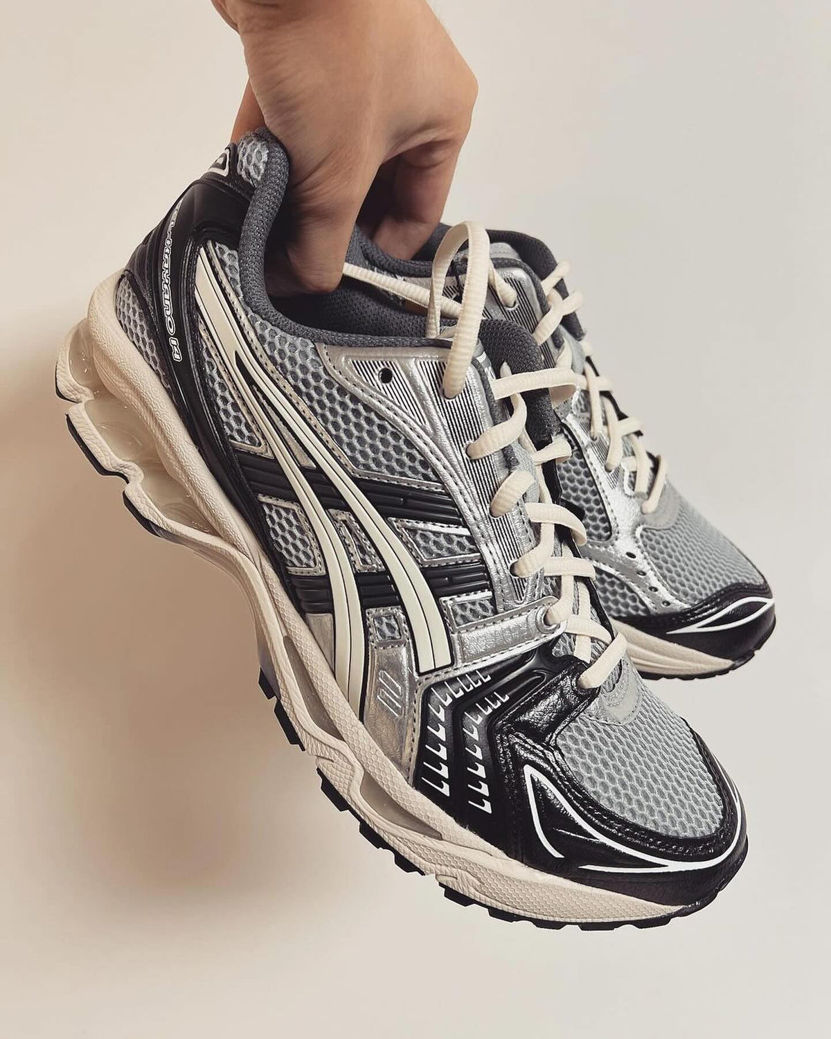 ASICS Gel-Kayano 14 Black Glacier Grey Silver