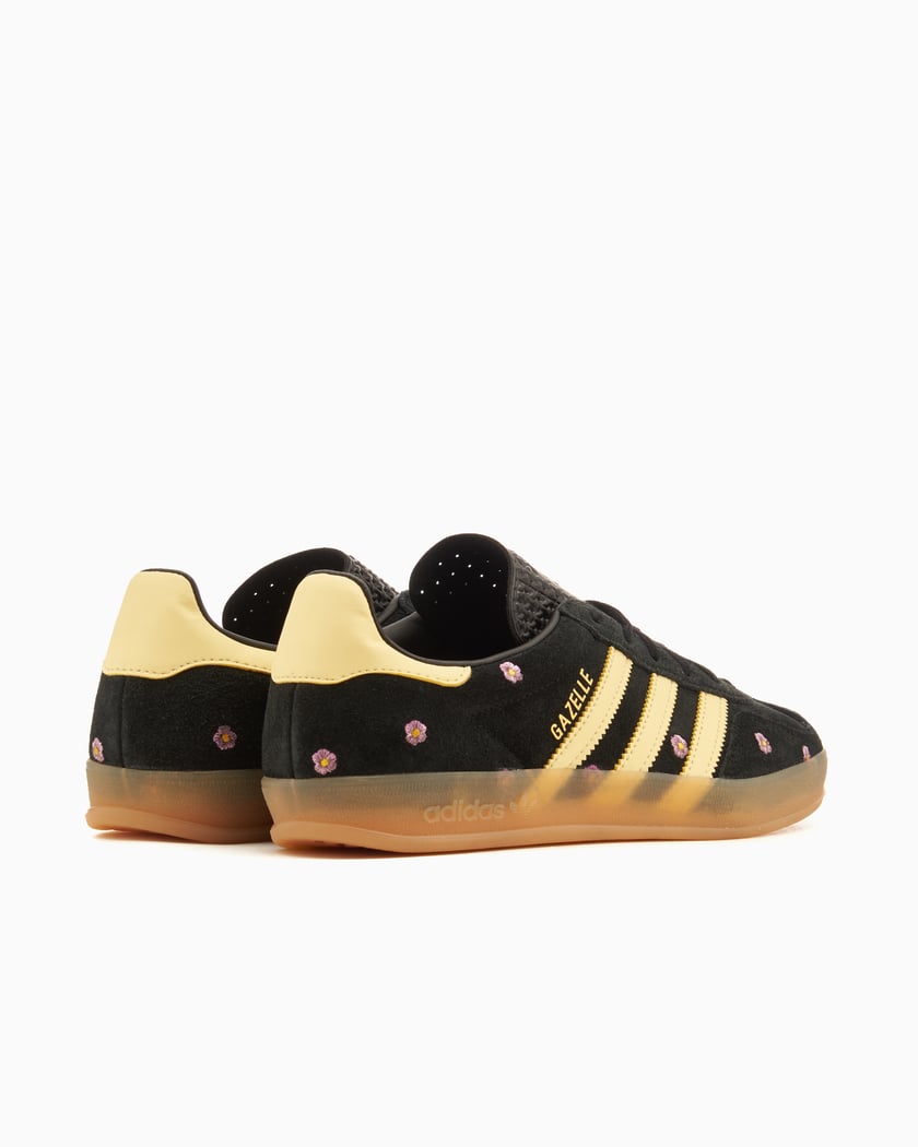 Adidas Gazelle Indoor Core Black Almost Yellow Floral