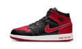 Air Jordan 1 Mid Bred Text