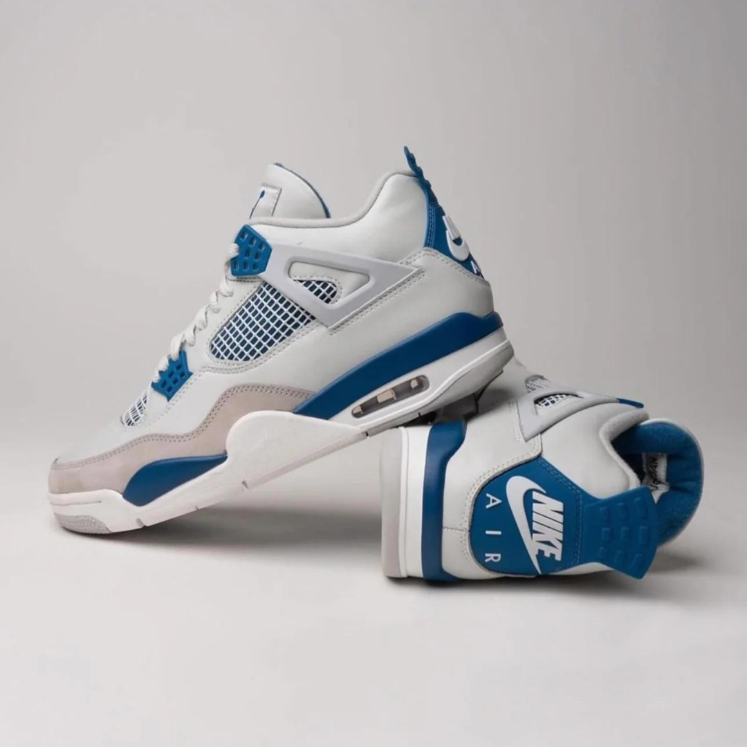 Nike Men's Sneakers Air Jordan 4 Retro Military Blue