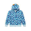 BAPE ABC Camo Shark Full Zip Hoodie Light Blue
