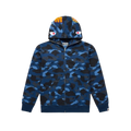 BAPE Color Camo Shark Full Zip Hoodie Blue