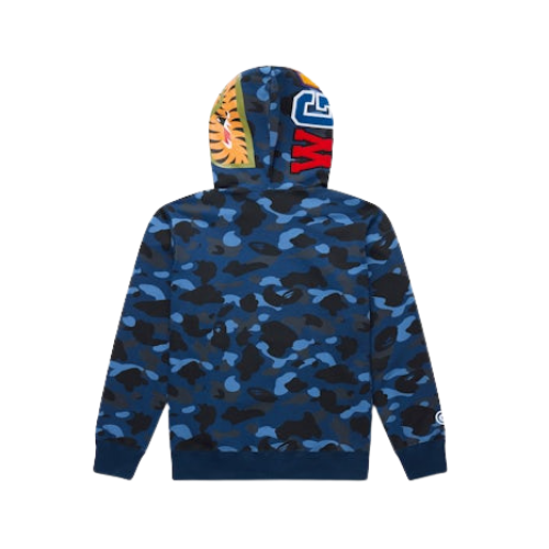 BAPE Color Camo Shark Full Zip Hoodie Blue