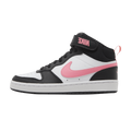 Nike Court Borough Mid 2 Black White Sunset Pulse (GS)