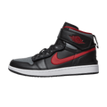 Jordan 1 High FlyEase Black Gym Red Smoke Grey