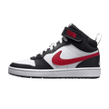 Nike Court Borough Mid 2 White Black University Red (GS)
