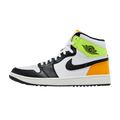 Jordan 1 Retro High Golf White University Gold Volt Black