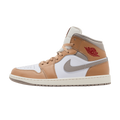 Jordan 1 Mid Rattan White College Grey