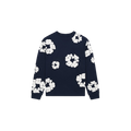 Denim Tears Long Sleeve Cotton Wreath T-shirt Navy