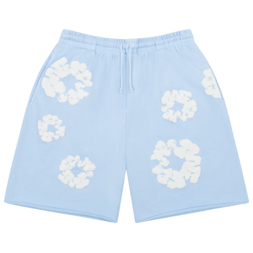 Denim Tears The Cotton Wreath Shorts Powder Blue