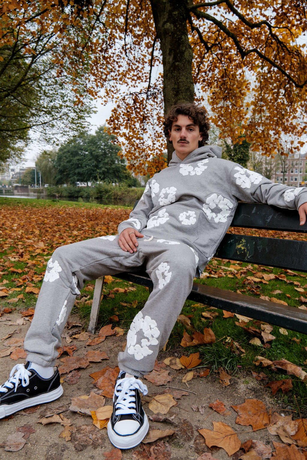 Denim Tears The Cotton Wreath Sweatpants Grey