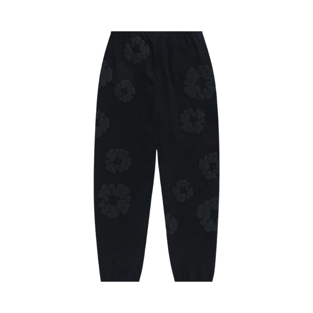 Denim Tears The Cotton Wreath Sweatpants Black Monochrome