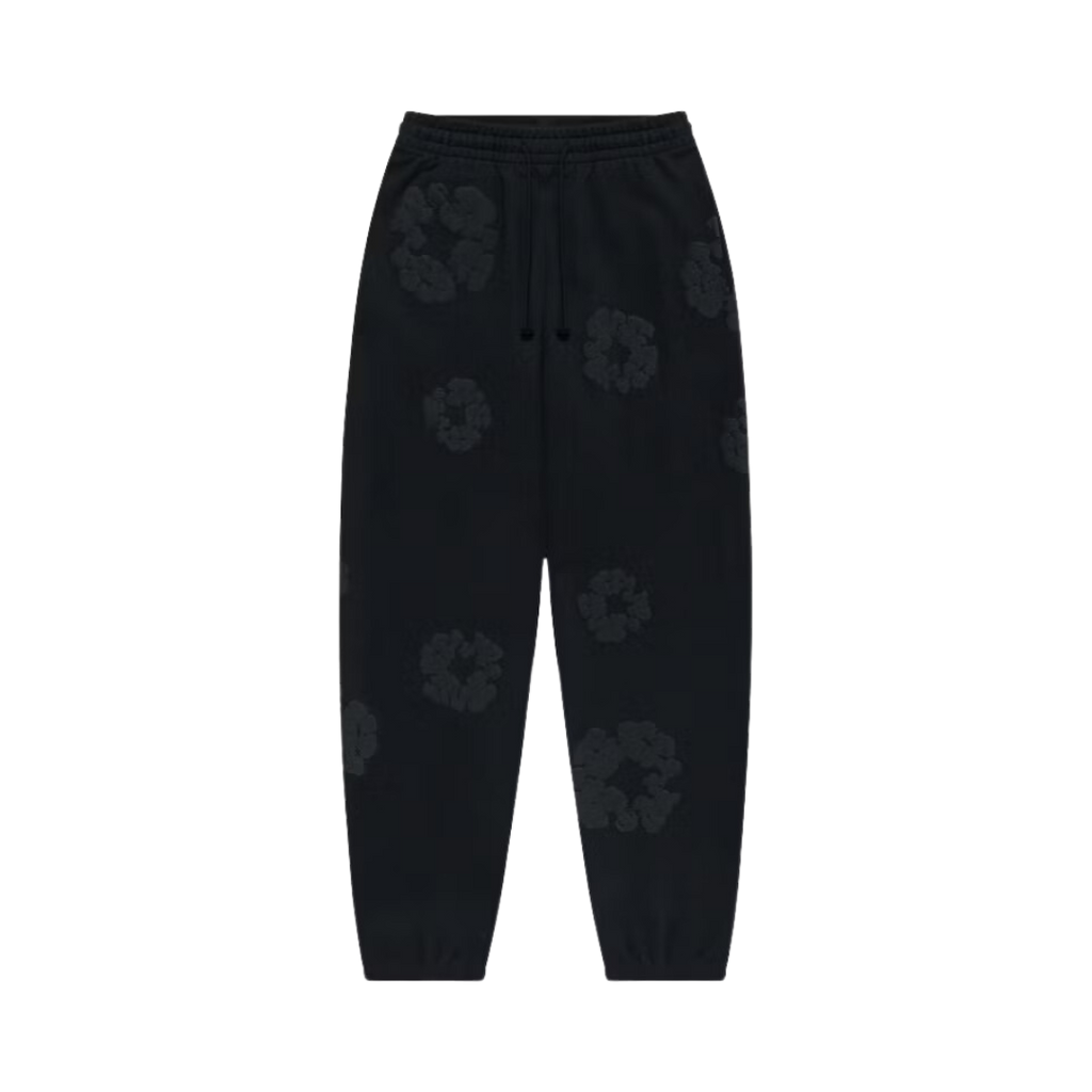 Denim Tears The Cotton Wreath Sweatpants Black Monochrome