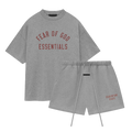 Fear of God Essentials FW24 Dark Heather Summer Set