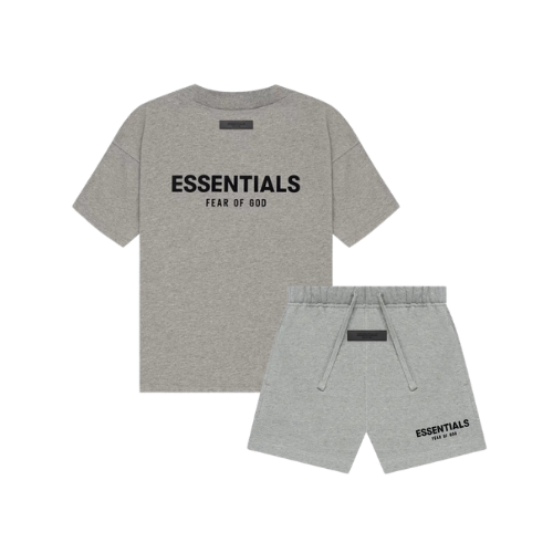 Fear of God Essentials Dark Oatmeal Summer Set Kids