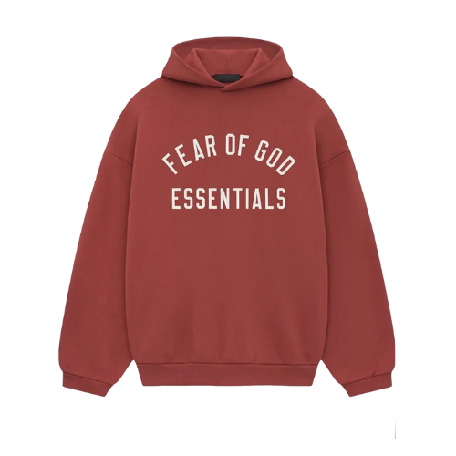 Fear of God Essentials FW24 Crimson Hoodie