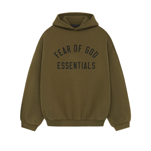 Fear of God Essentials FW24 Olive Hoodie