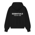 Fear of God Essentials SS25 Jet Black Hoodie