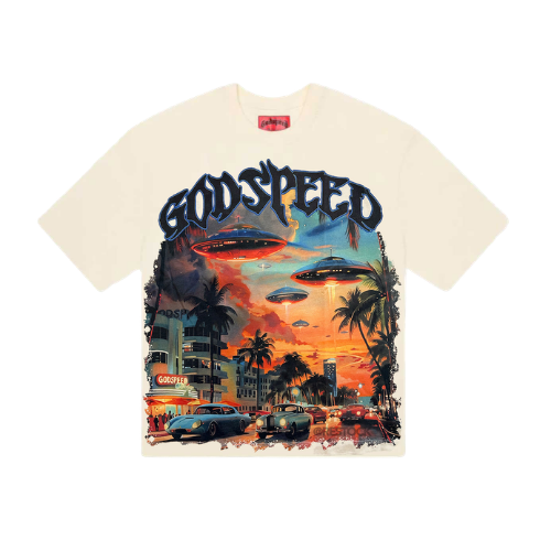 Godspeed Miami UFO Tee Cream