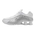 Nike Shox R4 White Bright Crimson Metallic Silver