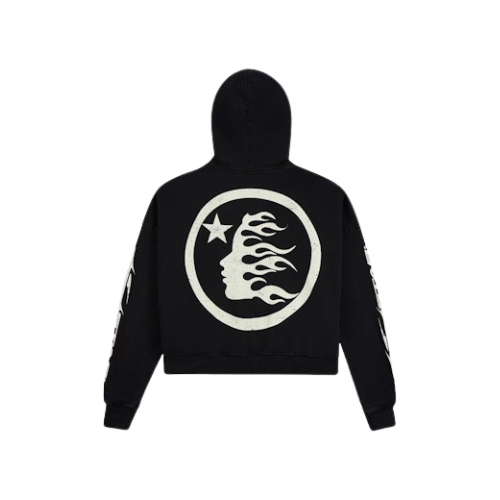 Hellstar Flame Hoodie Black