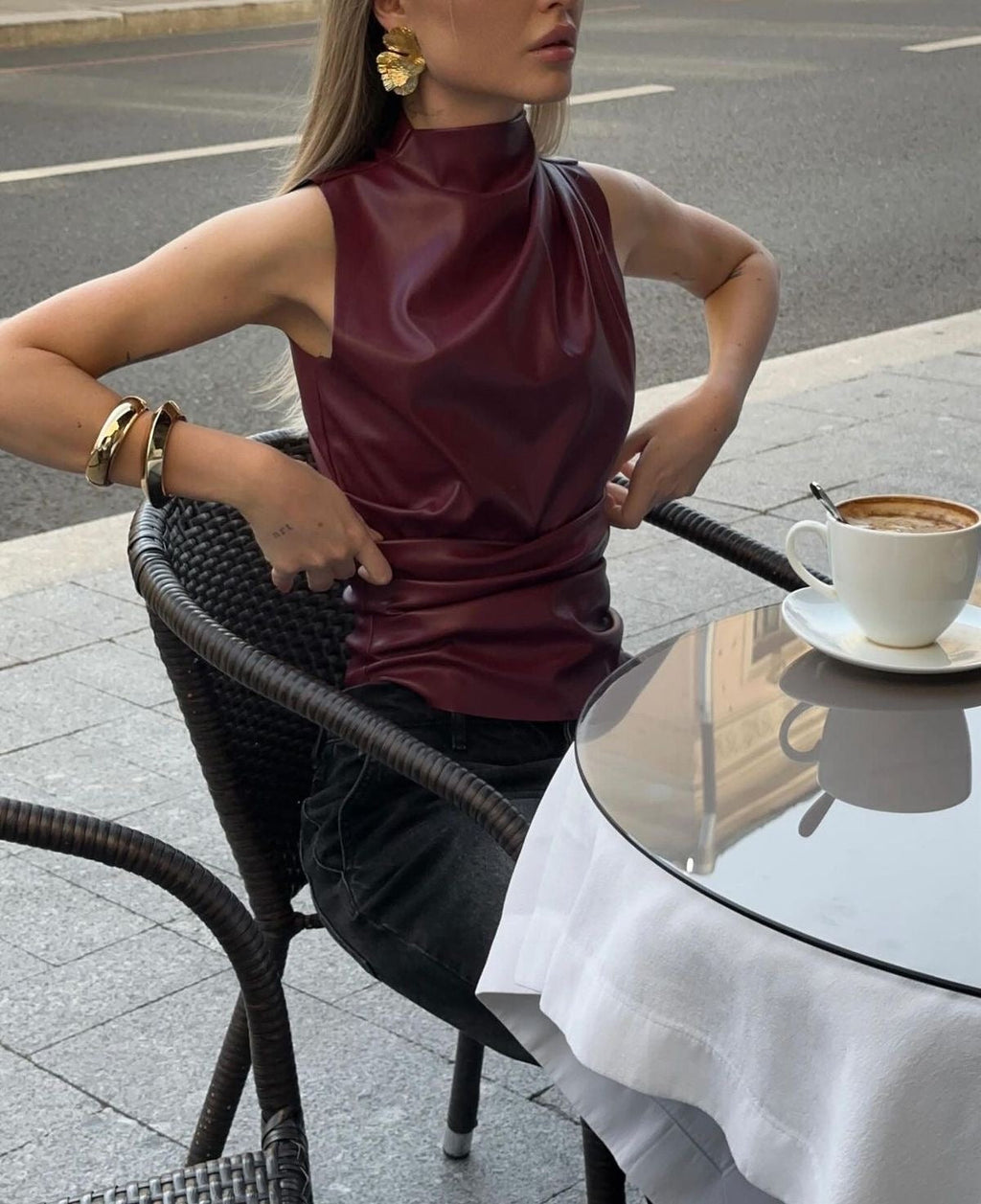 Burgundy Top