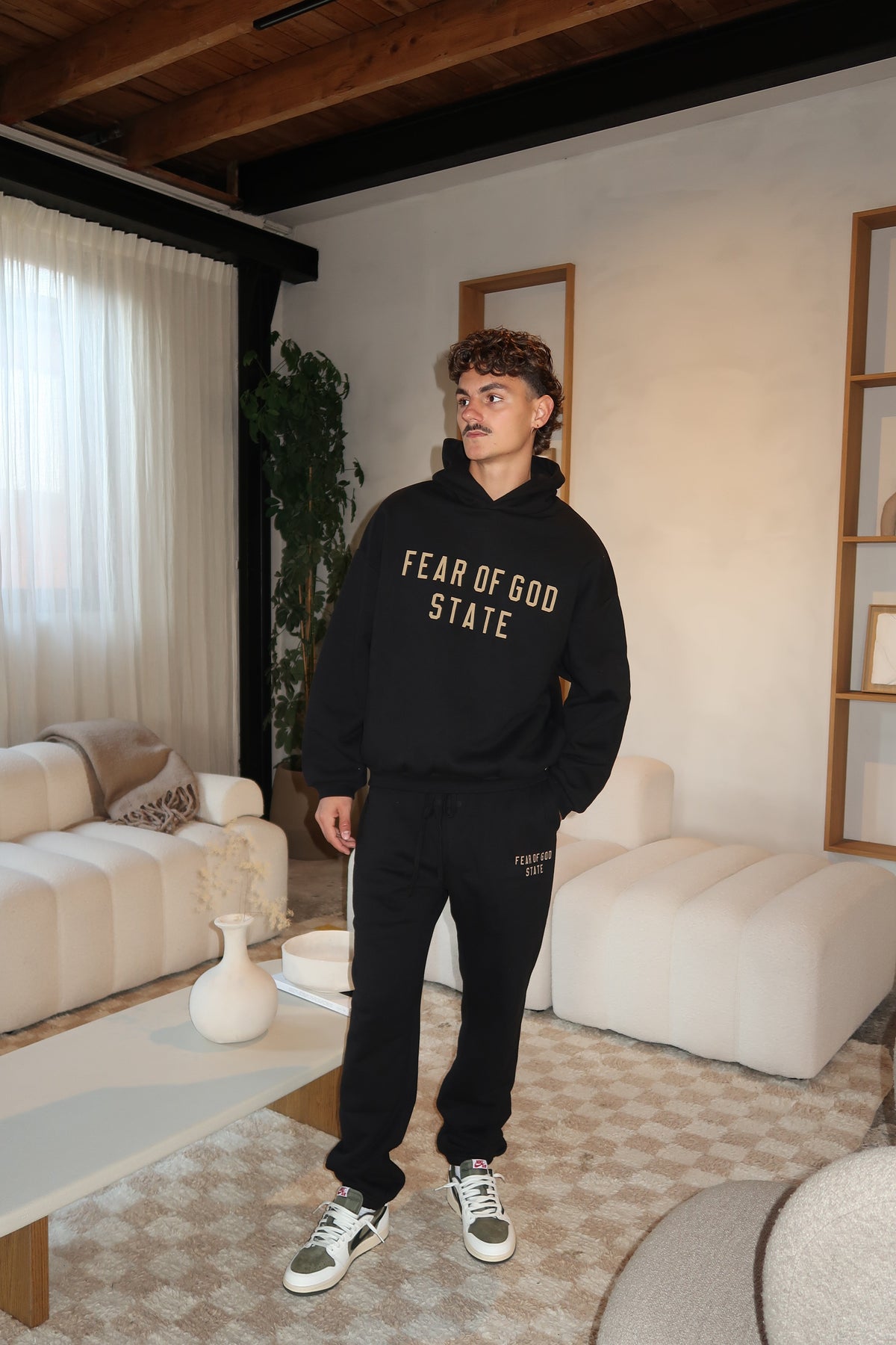 Fear of God Essentials FW24 Black Yellow State Full set