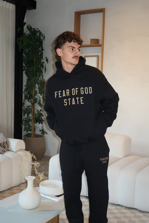 Fear of God Essentials FW24 Black Yellow State Full set