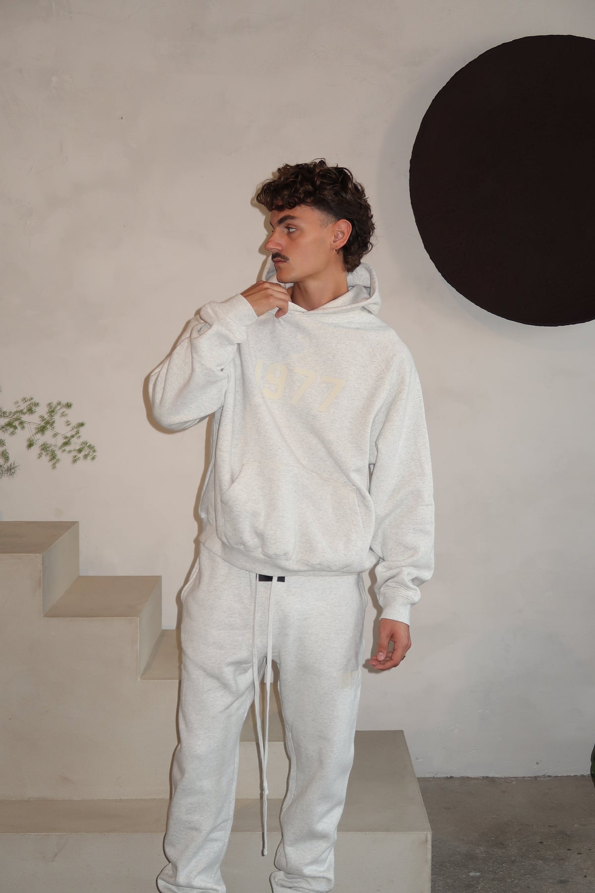 Fear of God Essentials 1977 Light Oatmeal Hoodie