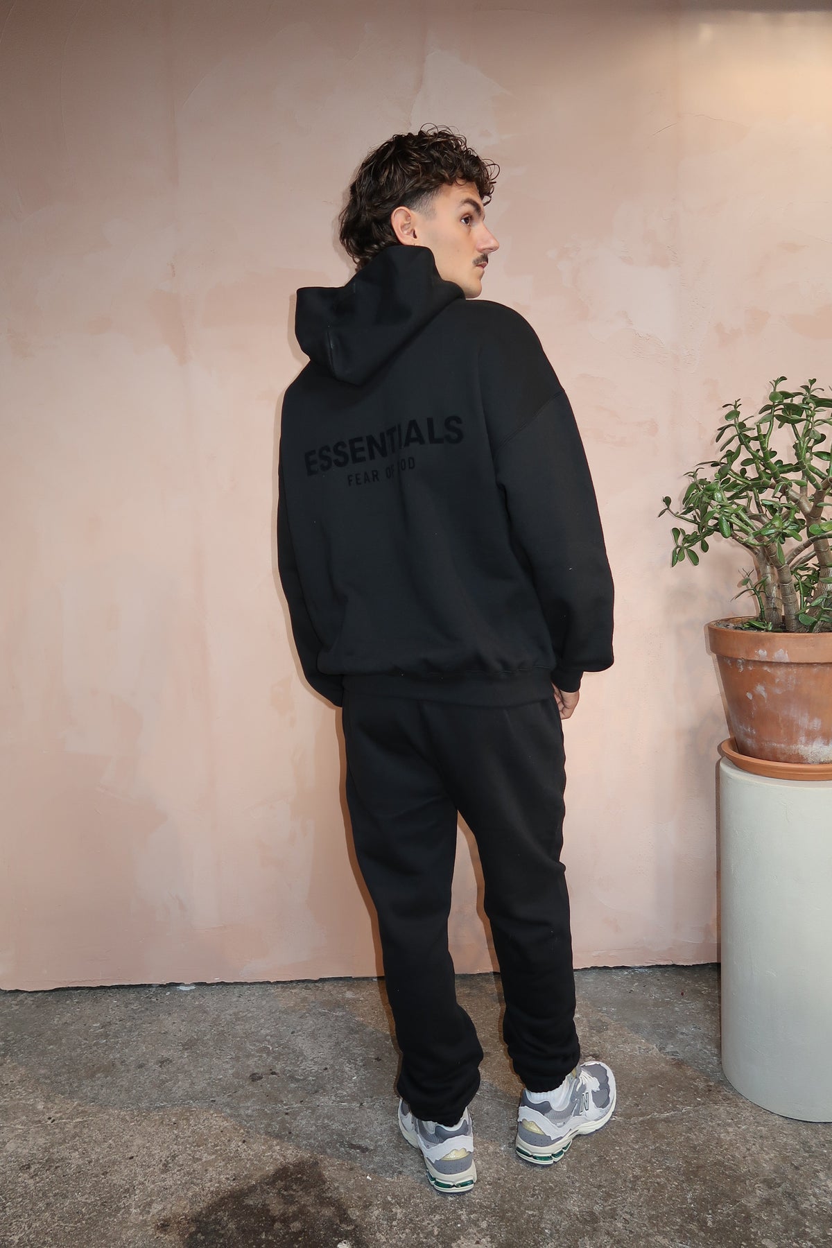 Fear of God Essentials Limo Black Hoodie