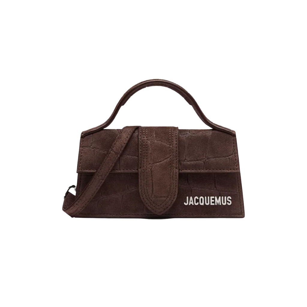 Jacquemus Le Bambino Croco Dark Brown