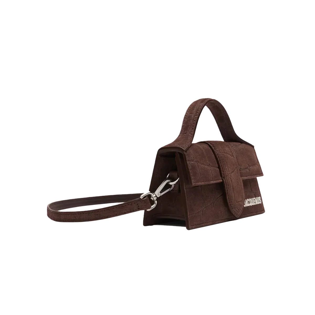 Jacquemus Le Bambino Croco Dark Brown
