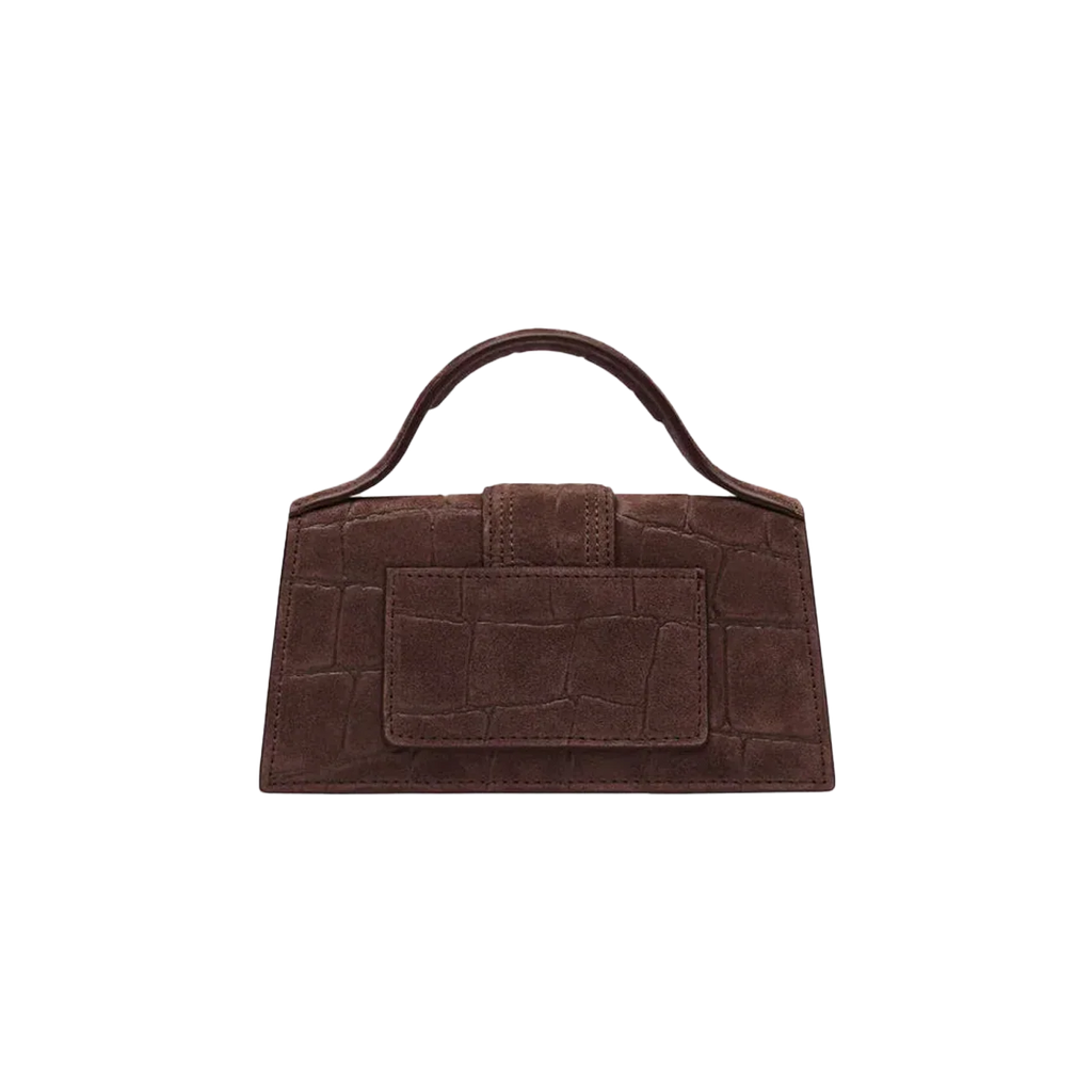 Jacquemus Le Bambino Croco Dark Brown